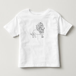 Camiseta Infantil T da criança - leão