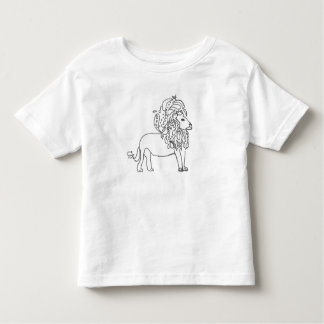 Camiseta Infantil T da criança - leão