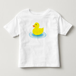 Camiseta Infantil T de borracha do plissado da criança do pato