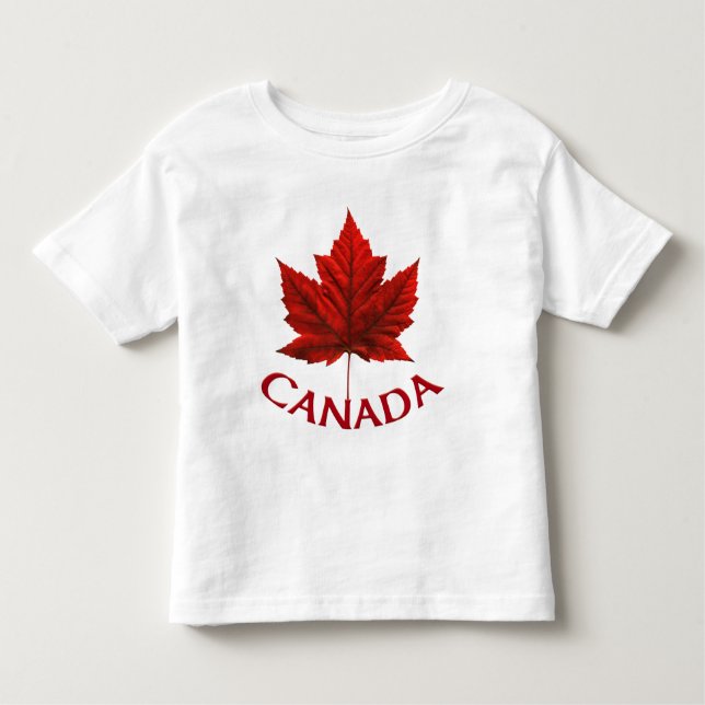 Camiseta Infantil T de Canadá do bebê do t-shirt da criança da (Frente)