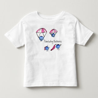 Camiseta Infantil T de salto de pára-quedas dos mirtilos