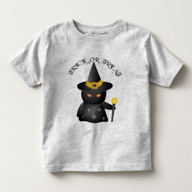 Camiseta Infantil T do Dia das Bruxas da bruxa (Frente)