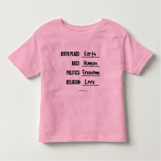 Camiseta Infantil T do plissado da criança da terra do lugar de