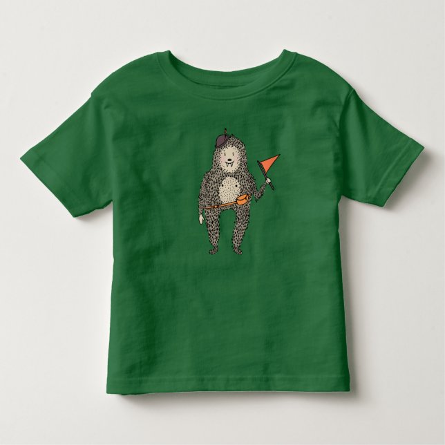 Camiseta Infantil T do Sasquatch do miúdo (Frente)