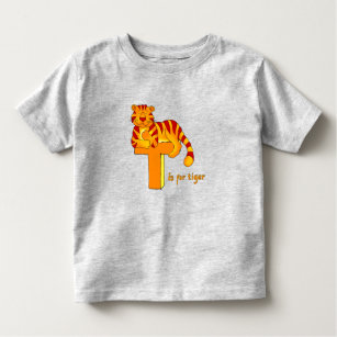 Camiseta Infantil T é para o t-shirt alaranjado do animal dos miúdos