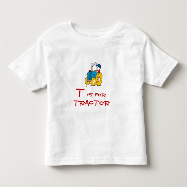 Camiseta Infantil T é para o trator (Frente)