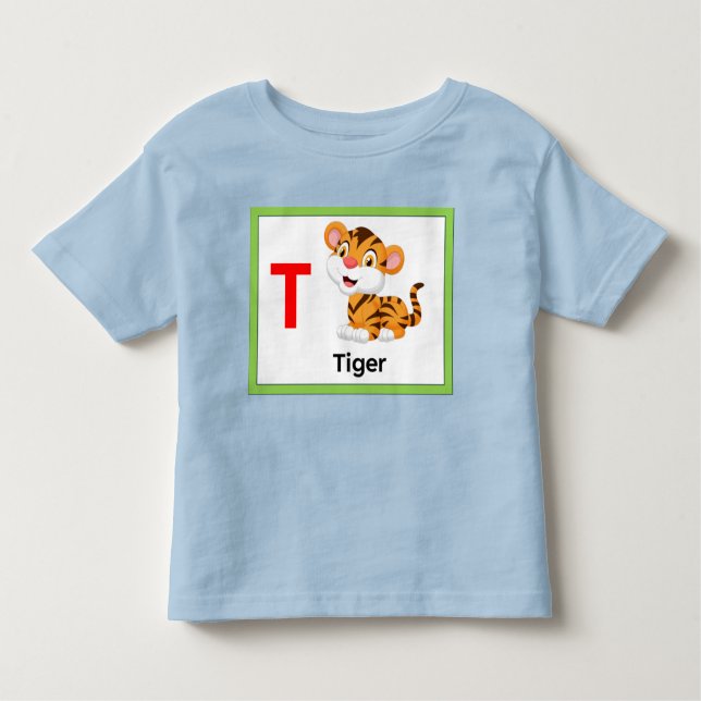 Camiseta Infantil T é para Tiger (Frente)