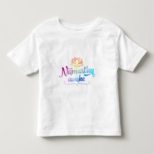Camiseta Infantil T engraçado da criança das citações de Namaste