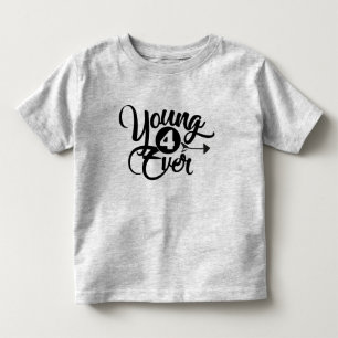 Camiseta Infantil T novo do aniversário 4ever