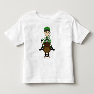 Camiseta Infantil T pequeno bonito do jóquei