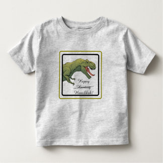 Camiseta Infantil T-Rex Dinossaur Hanukkah Unisex Bebê