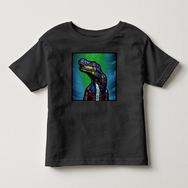Camiseta Infantil T-Rex Rei Dos Dinossauros (Frente)