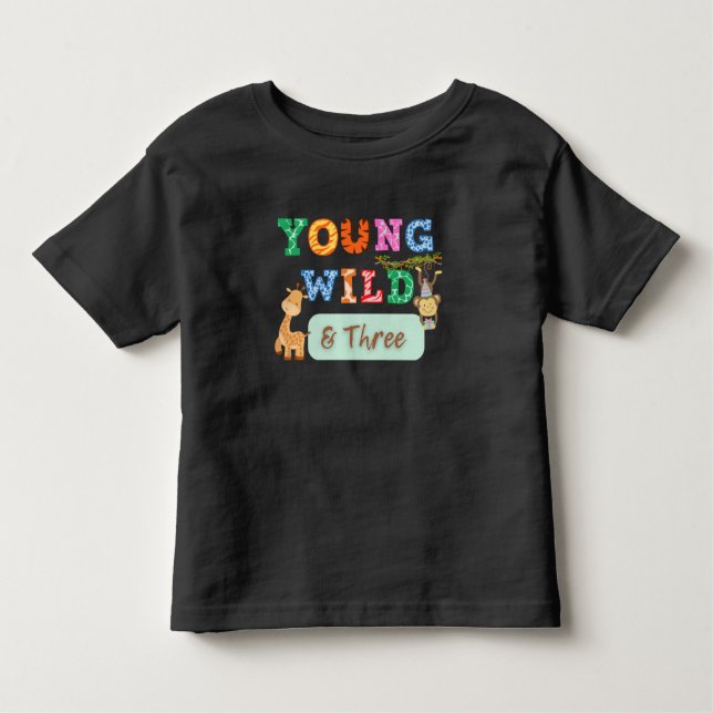 Camiseta Infantil T-shirt aniversário de 3 anos (Frente)