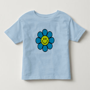 Camiseta Infantil T-Shirt (Azul) Dedo Flor