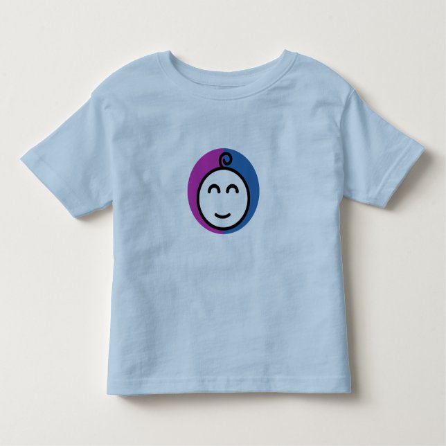 Camiseta Infantil T-Shirt Azul Toddler (12M-5T) (Frente)