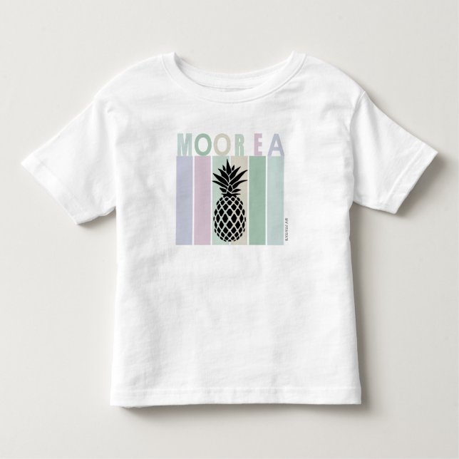 Camiseta Infantil T-SHIRT BLANC  BÉBÉ  "Mo'orea" By Itata'e (Frente)