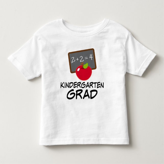 Camiseta Infantil T-shirt bonito da graduação do jardim de infância (Frente)