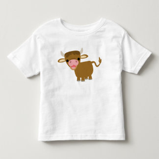 Camiseta Infantil T-shirt bonito das crianças do boi dos desenhos