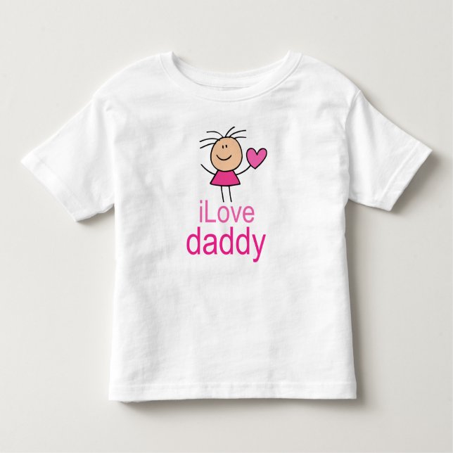 Camiseta Infantil T-shirt bonito do pai do amor de I (Frente)