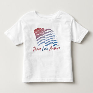 Camiseta Infantil T-Shirt Branca Patriótico