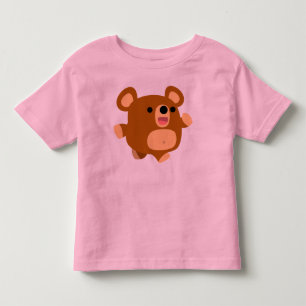 Camiseta Infantil T-shirt brincalhão das crianças do urso dos