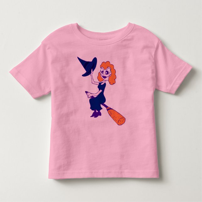 Camiseta Infantil T-Shirt Bruxa Voadora (Frente)