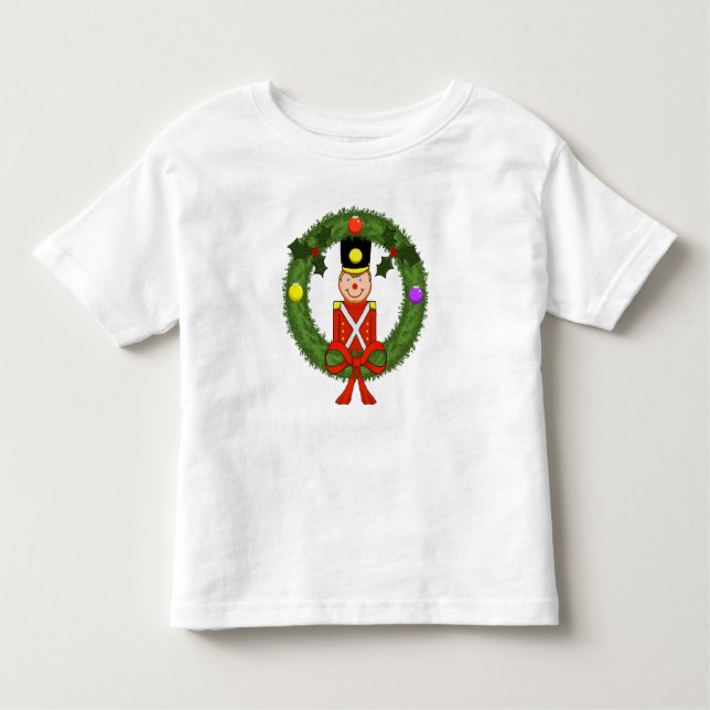 Camiseta Infantil T-Shirt Clássico do Soldado de Natal (Frente)