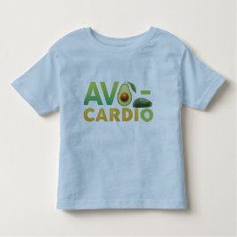 Camiseta Infantil T-Shirt Comida Engraçado Avo-Cardio