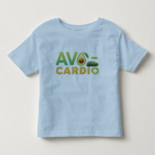 Camiseta Infantil T-Shirt Comida Engraçado Avo-Cardio
