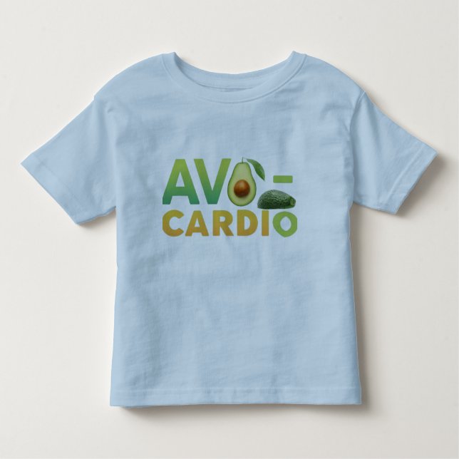 Camiseta Infantil T-Shirt Comida Engraçado Avo-Cardio (Frente)