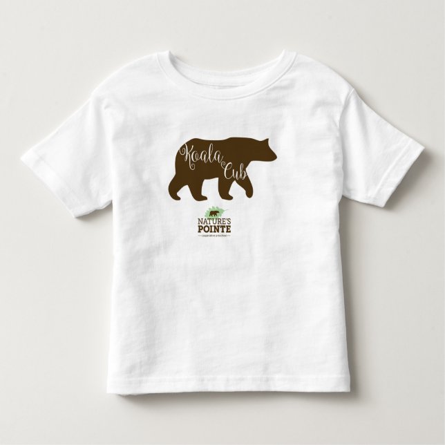 Camiseta Infantil T-shirt curto da luva de Cub do Koala (Frente)