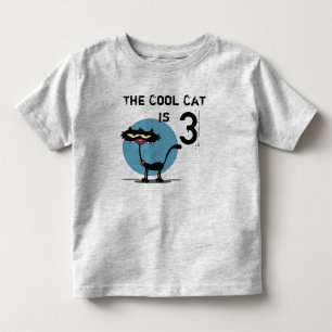 Camiseta Infantil T-shirt customizável do aniversário do gato lega