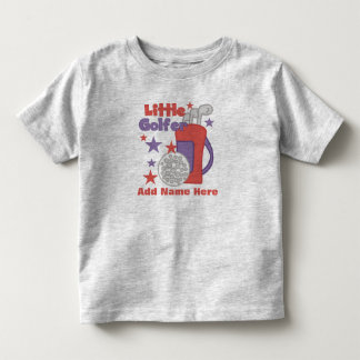 Camiseta Infantil T-shirt customizável do jogador de golfe pequeno