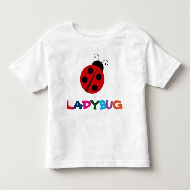 Camiseta Infantil T-Shirt Cute Ladybug Summer Fun Toddler (Frente)