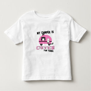 Camiseta Infantil T-Shirt Cute Pink Camper Todd