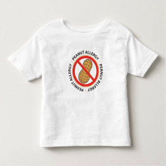 Camiseta Infantil T-shirt da alergia do amendoim
