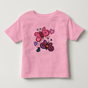 Camiseta Infantil T-shirt da borboleta e presentes da borboleta