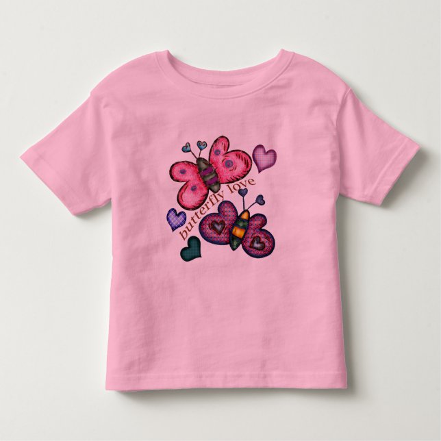 Camiseta Infantil T-shirt da borboleta e presentes da borboleta (Frente)