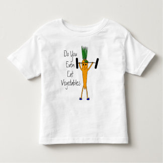Camiseta Infantil T-shirt da cenoura do halterofilismo da criança