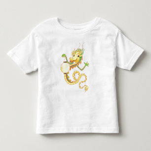 Camiseta Infantil T-shirt da criança com dragão e a lanterna