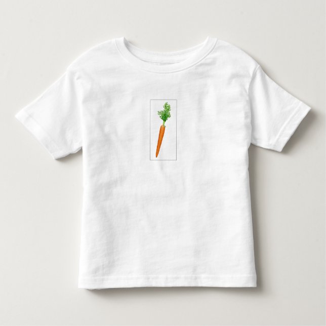 Camiseta Infantil T-shirt da criança da cenoura (Frente)