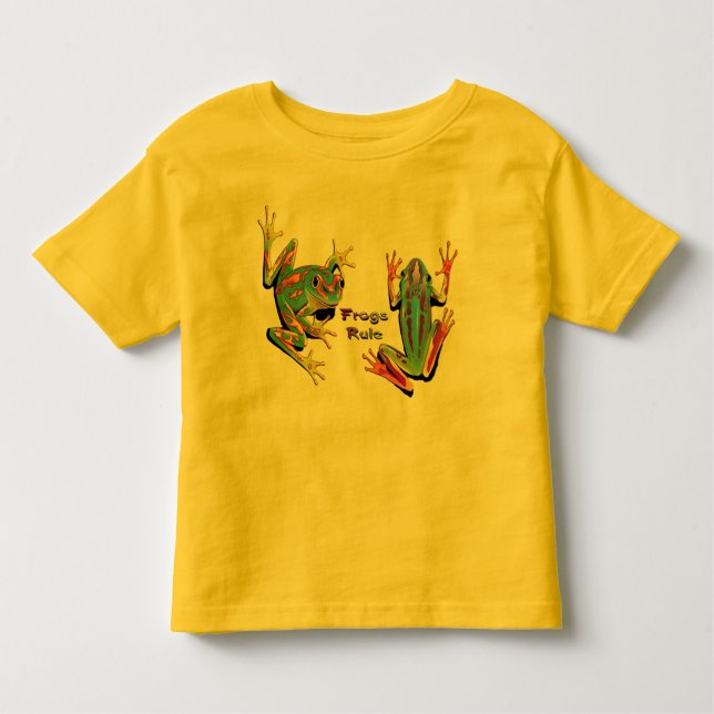 Camiseta Infantil T-shirt da criança da regra dos sapos (Frente)