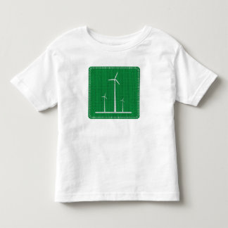 Camiseta Infantil T-shirt da criança da turbina eólica