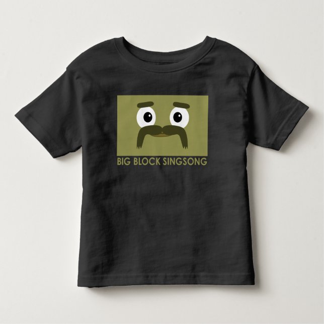 Camiseta Infantil T-shirt da criança de BBSS Moustachios #3 (Frente)