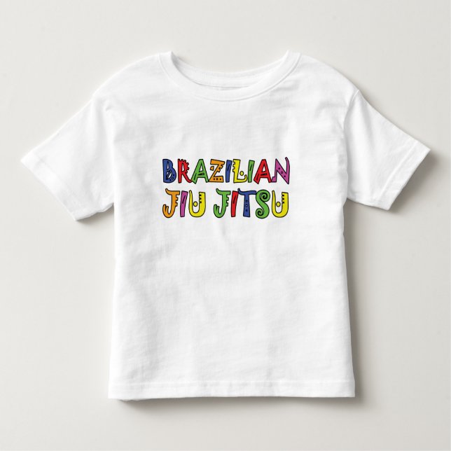 Camiseta Infantil T-shirt da criança de Jiujitsu do brasileiro (Frente)