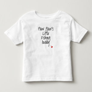 Camiseta Infantil T-shirt da criança do amigo da pesca da pata da