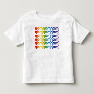 Camiseta Infantil T-shirt da criança do arco-íris de NomNomNom