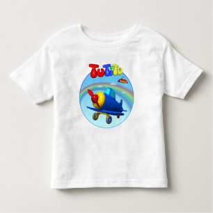 Camiseta Infantil T-shirt da criança do avião de TuTiTu