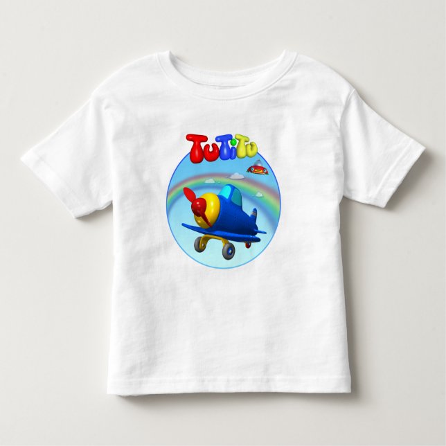 Camiseta Infantil T-shirt da criança do avião de TuTiTu (Frente)