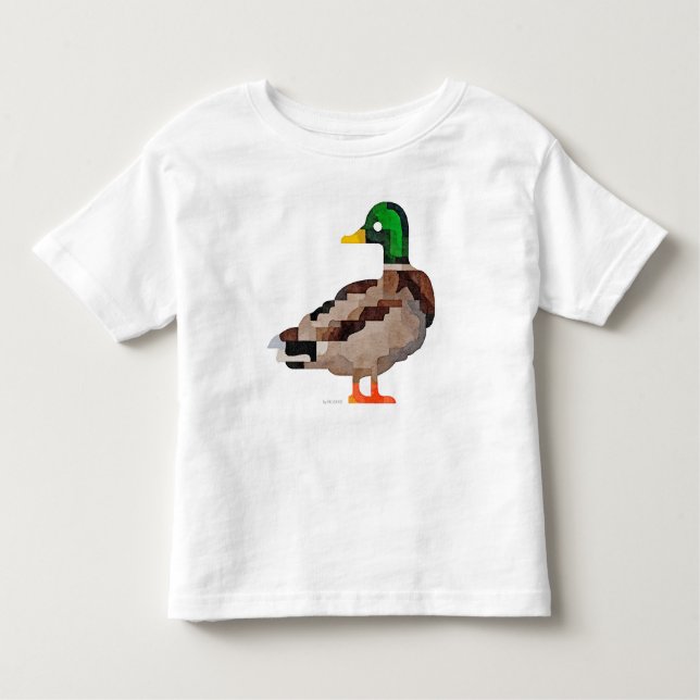 Camiseta Infantil T-shirt da criança do pato do pato selvagem (Frente)